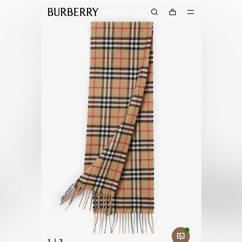 Burberry Mini Cashmere Scarf - Picture 2 of 10